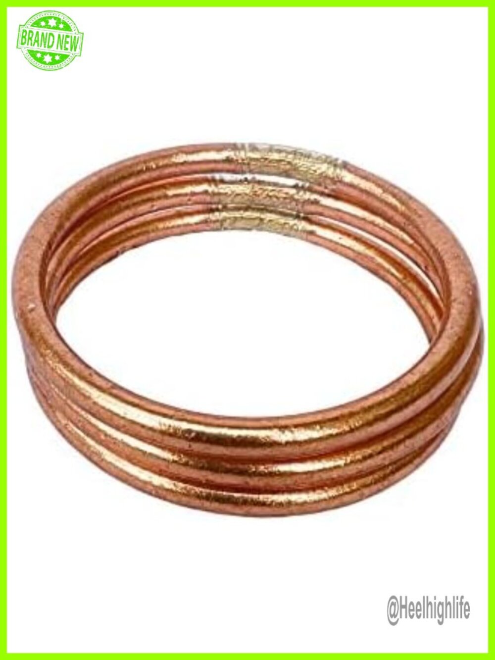 Stacking Bangle Bracelets Set 3-Piece Elegant Thai Buddha Bangles